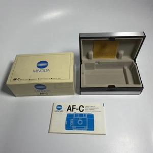 MINOLTA AF-C Film Compact Autofocus 35mm Point & Shoot Camera Box & Case Only - Picture 1 of 8