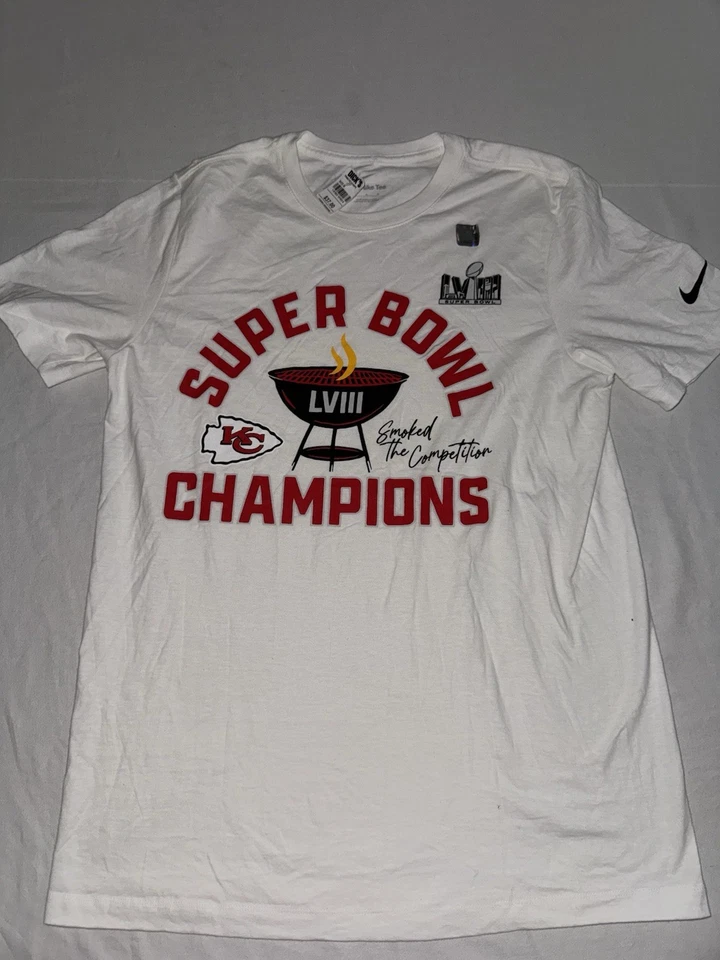Nike Super Bowl 58 Kansas City Chiefs Smoked the Competition TShirt Mens Medium