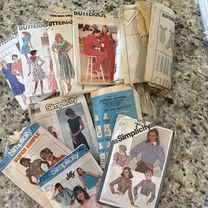 Vintage Sewing Pattern Lot 10 Most Uncut.  3 Cut Butterick Simplicity   4045 - Picture 1 of 11