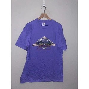 Camisa Montana Vintage Big Sky Country Púrpura Montaña Gráfica Camiseta De Colección Años 90 Grande - Imagen 1 de 9