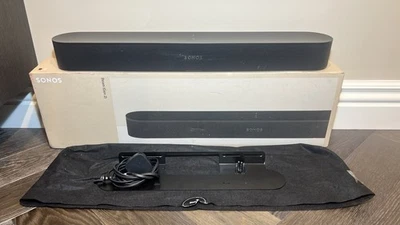 Sonos Beam (Gen 2) Compact Smart Soundbar Black With Wall Mount And Remote - Image 1 of 4