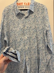 Robert Graham Modern Americana XL Tailored Fit Blue Polka Dot LS Shirt - Bild 1 von 11