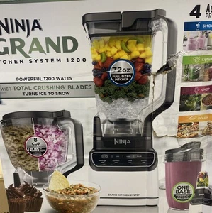NINJA GRAND KITCHEN SYSTEM 1200 WATT BLENDER W/4PRESET AUTO-IQ PROGRAMS(box Ripp - Picture 1 of 3
