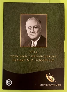 2014 US Mint Franklin Roosevelt Coin & Chronicles Set-OGP w/ COA - Picture 1 of 11