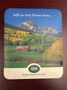 Vintage Snowmass Real Estate Company Mauspad - Bild 1 von 2