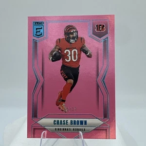 Chase Brown 2025 Donruss Elite FOTL PINK /13 Rookie SP Cincinnati Bengals - Picture 1 of 8