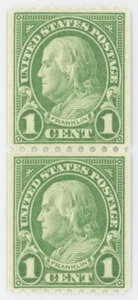 US #604 Coil Pair | Mint NH | Very Fine/ Extra Fine - Picture 1 of 2