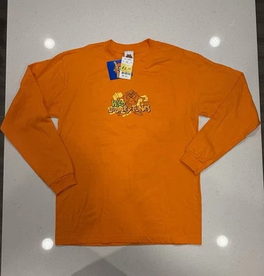 Looney Tunes Taz Long Sleeve Shirt Orange Boys 16/18 Vtg NWT - Image 1 of 4