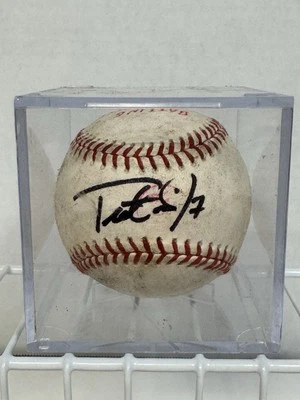 Trot Nixon assinado jogo de beisebol OML usado prática de rebatidas home run 2001 Red Sox - Imagem 1 de 4