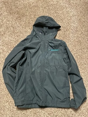 Prana | Casaco de chuva masculino azul cinza WINN com capuz leve grande - Imagem 1 de 3