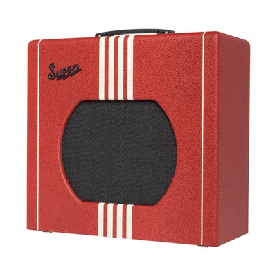 Supro 1822RSBC Delta King 12 15-W 1x12 Combo Amp Ltd Ed Scarlet & Cream Open Box - Image 1 of 4