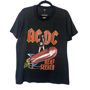 1988 AC/DC Heat Seeker T-shirt (A3690) Vintage 80s Band Tee Single Stitch - Picture 1 of 5