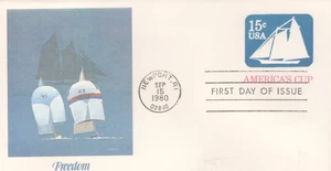 Sobre estampado primer día 1980 - Scott# U598 - Fleetwood Cachet - Imagen 1 de 1