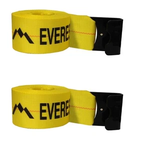 2 PK 4" x 30' Winch Straps Heavy Duty Tie Down Truck Straps 16200 Lbs BS - Picture 1 of 8