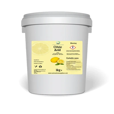 CITRIC ACID | Choose Size | 500G - 20KG Bucket | Fine | BP/FCC Food Grade - Image 1 of 4