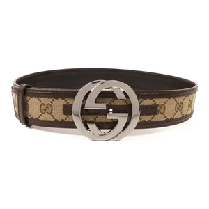 Cinturón GUCCI GG SHW Supreme 11487 Lona Marrón - Imagen 1 de 4