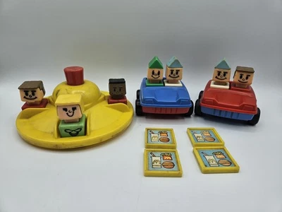 Vtg Playskool Familiar Places McDonalds Play Set Accessories Lot 6 People & More - image 1 of 4