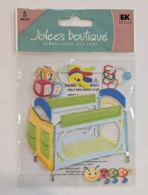 RARE Jolee's Baby Play Pen & Toys Scrapbooking Stickers - Image 1 of 2