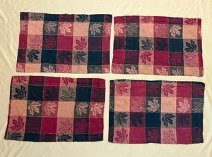 (4) Leaves Fall Autumn Thanksgiving Placemats Table Decor Cottage Core 17.5x12 - Picture 1 of 2