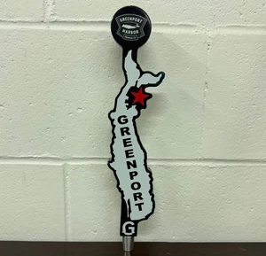 Greenport Harbor Brewery 13,5" manico rubinetto birra Long Island New York - Foto 1 di 5