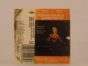 DINAH SHORE & ANDRE PREVIN PREVIN PLAYS (3) 11 Track Audio Cassette CAPITOL - Picture 1 of 8