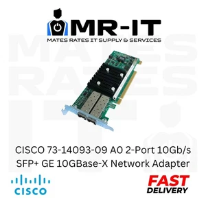 CISCO 73-14093-09 A0 2-Port 10Gb/s SFP+ GE 10GBase-X Network Adapter - Picture 1 of 1