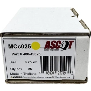 Ascot MC Style Coated Lead Clip-On Wheel Weight .25oz - Box of 25 - Picture 1 of 1