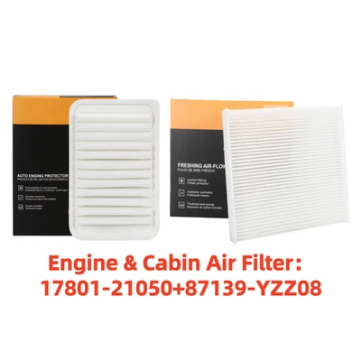 Juego combinado de filtro de aire de motor y cabina para Toyota Matrix Yaris Corolla Im Scion iM Foto 1 de 4