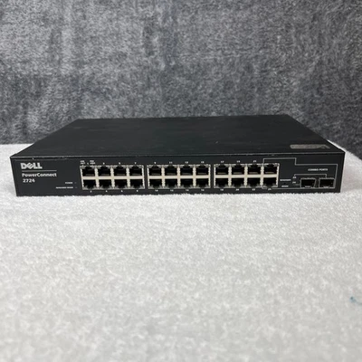 DELL POWERCONNECT 2724 24-PORT GIGABIT MANAGED NETWORK SWITCH - Image 1 of 4