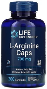 Life Extension L-Arginine Caps, 700mg - 200 caps (119,95 EUR/kg) - Bild 1 von 1