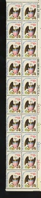 Scott 1596 Eagle and Shield 13c Stamp Block of 20 - Image 1 of 2