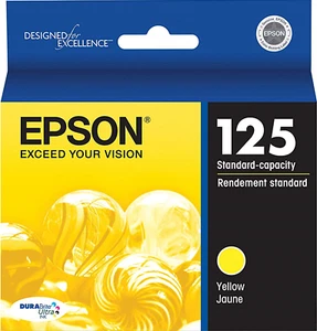 New Genuine Epson 125 Yellow Ink Cartridge Stylus NX127 Stylus NX530 - Bild 1 von 3