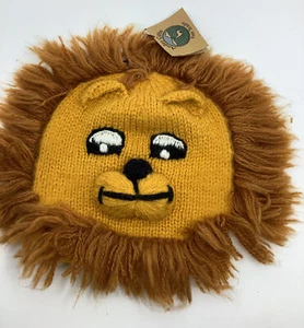 Andes Gifts Handmade Toddler Knit Beanie  Hat Alpaca Blend Gold winter   Cap - Picture 1 of 4