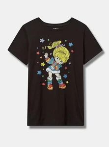 Torrid Rainbow Brite Shirt Black NWT New 1X - Picture 1 of 7