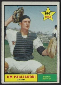 1961 Topps Jim Pagliaroni -Set Break- RC Boston Red Sox #519 - Picture 1 of 2