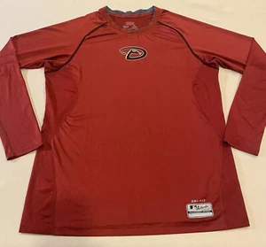 Nike Pro Combat Gr. L rot Arizona Diamond Back Authentic Fitted dünn L/S Shirt - Bild 1 von 14