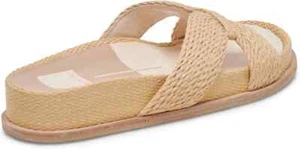 Dolce Vita SELDA Lt. Natural Slip On Slide Sandals Women's Shoes size 10 NWB - Picture 1 of 4
