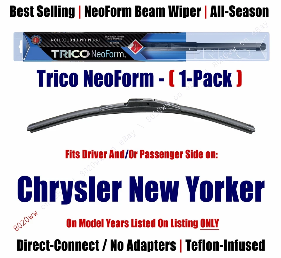 Limpiaparabrisas NeoForm Super Premium cantidad 1 para Chrysler New Yorker 16160 1970-73/1983-88 Foto 1 de 1
