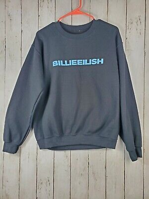 Billie Eilish Sweatshirt Women's Size S Black Blue Pullover Unisex GUC • 19.99€