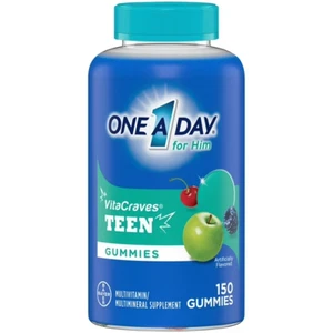One A Day Teen For Him Multivitamin Gummies, 150 Count - Picture 1 of 4