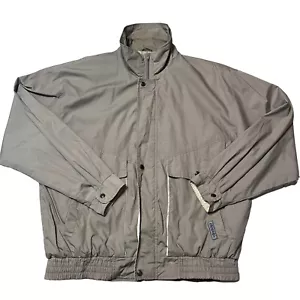 Chaqueta Campri cortavientos gris vintage manga larga mezcla de algodón talla grande - Imagen 1 de 4