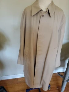 Lakeland Vintage Mens Raincoat 42 short beige button closure - Picture 1 of 5