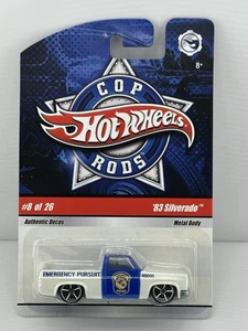 2008 Hot Wheels COP RODS '83 Silverado Chevy Emergency Pursuit MINT MOC CARD - Picture 1 of 13