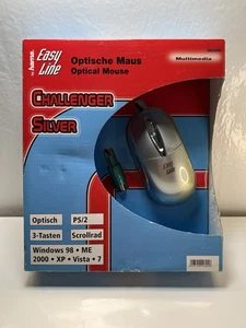 Hama Easy Line Retro Maus Challenger Silver Vintage Multimedia Optische PC Mouse - Afbeelding 1 van 7