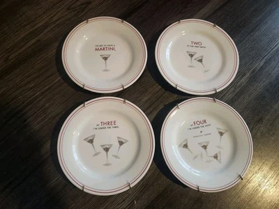 Juego de platos de cotización de Martini Dorothy Parker derecha nuevo Foto 1 de 2