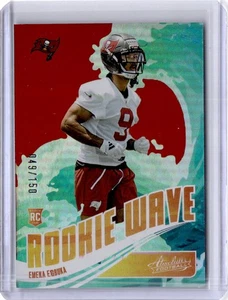 2025 Panini Absolute #RW-EEA Emeka Egbuka Rookie Wave Spectrum Red #/150 - Bild 1 von 2