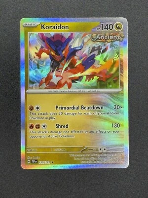 Pokemon TCG Koraidon 119/162 Sv05: Temporal Forces Holo Rare - Image 1 of 2