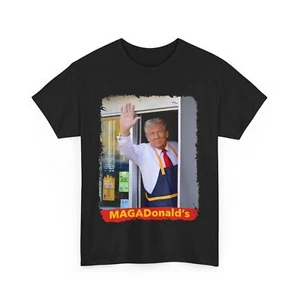 MAGADonald's Funny Trump Meme 2024 Shirt, MAGADonald's Trump 2024 T-Shirt - Picture 1 of 13