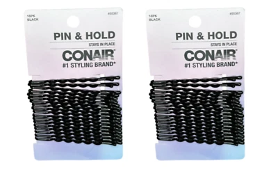 2 Set of 18 Scunci Black Styling Essentials Bobby  - Image 1 of 3