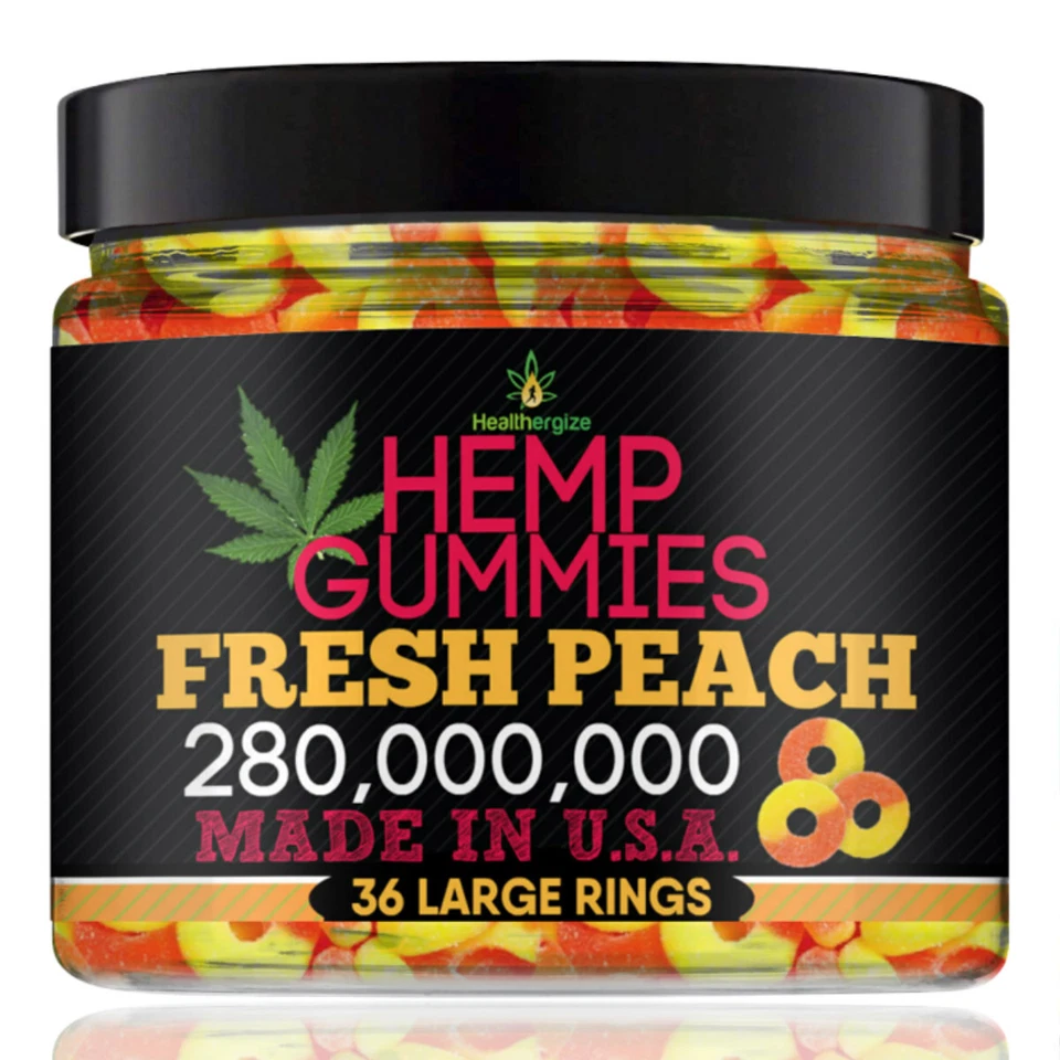 Gomas naturais pêssego-calmo, sono, estresse, ansiedade, dor, músculo, relaxamento-feito nos EUA - Imagem 1 de 4